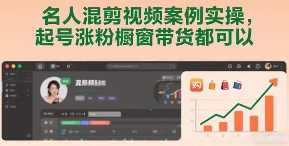 名人混剪视频案例实操，起号涨粉橱窗带货都可以-小目标云网创