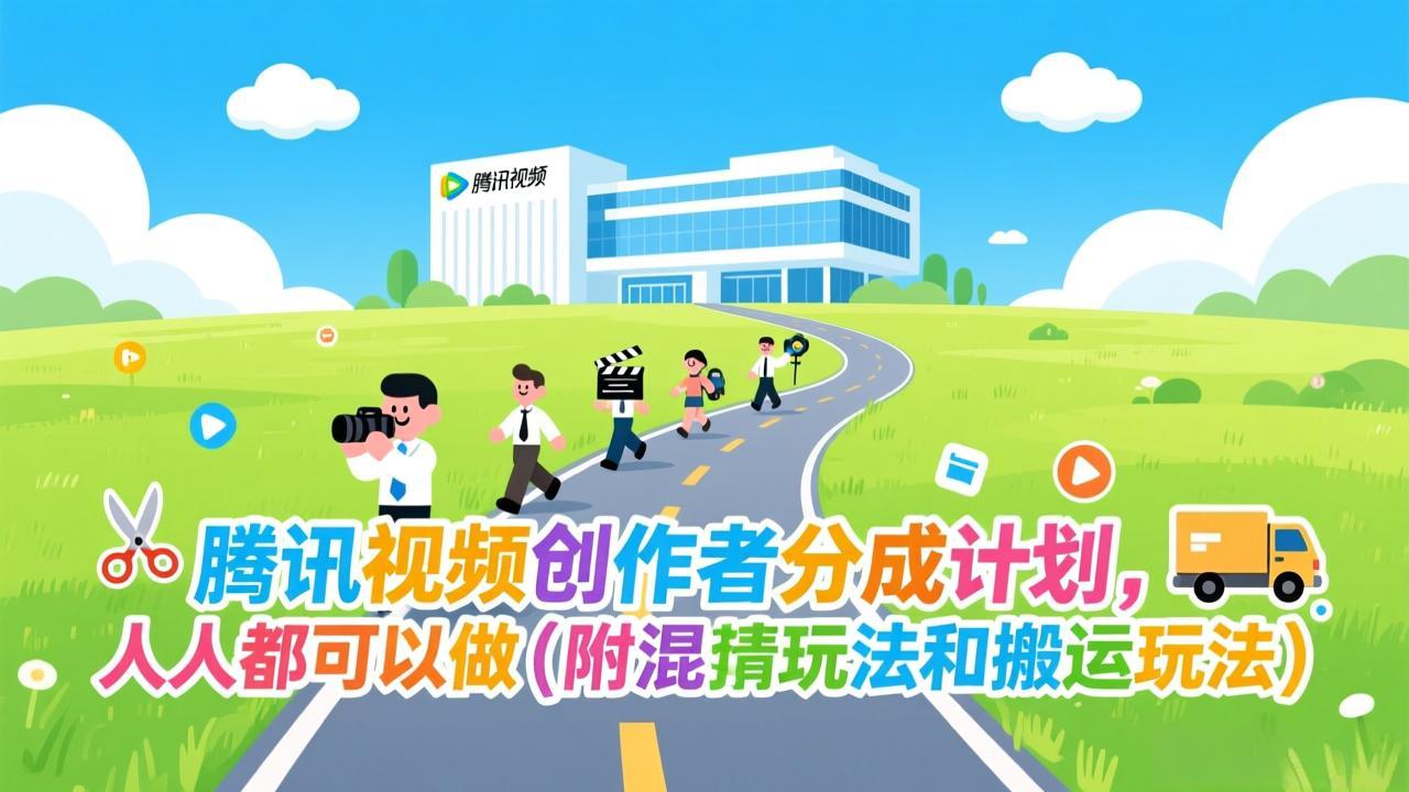 腾讯视频创作者分成计划,人人都可以做(附混剪玩法和搬运玩法-小目标云网创