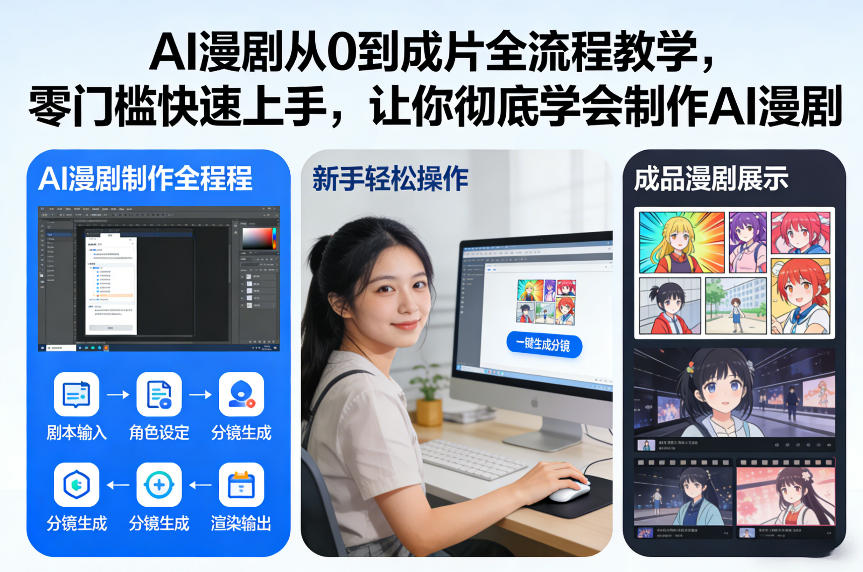 AI漫剧从0到成片全流程教学，零门槛快速上手，让你彻底学会制作AI漫剧【保姆级教程】-小目标云网创