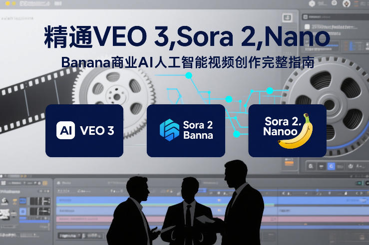 精通VEO 3,Sora 2,Nano Banana商业AI人工智能视频创作完整指南-小目标云网创