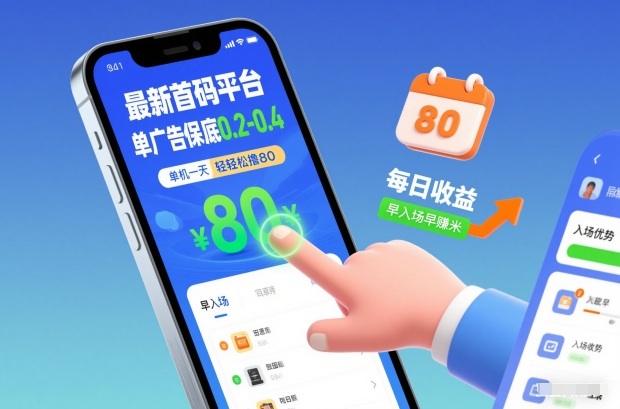 最新首码平台,单广告保底0.2-0.4,单机一天轻松撸80,早入场早賺米【揭秘】-小目标云网创